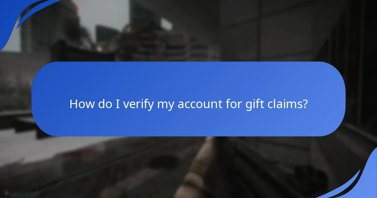 How do I link my accounts for gift claims?